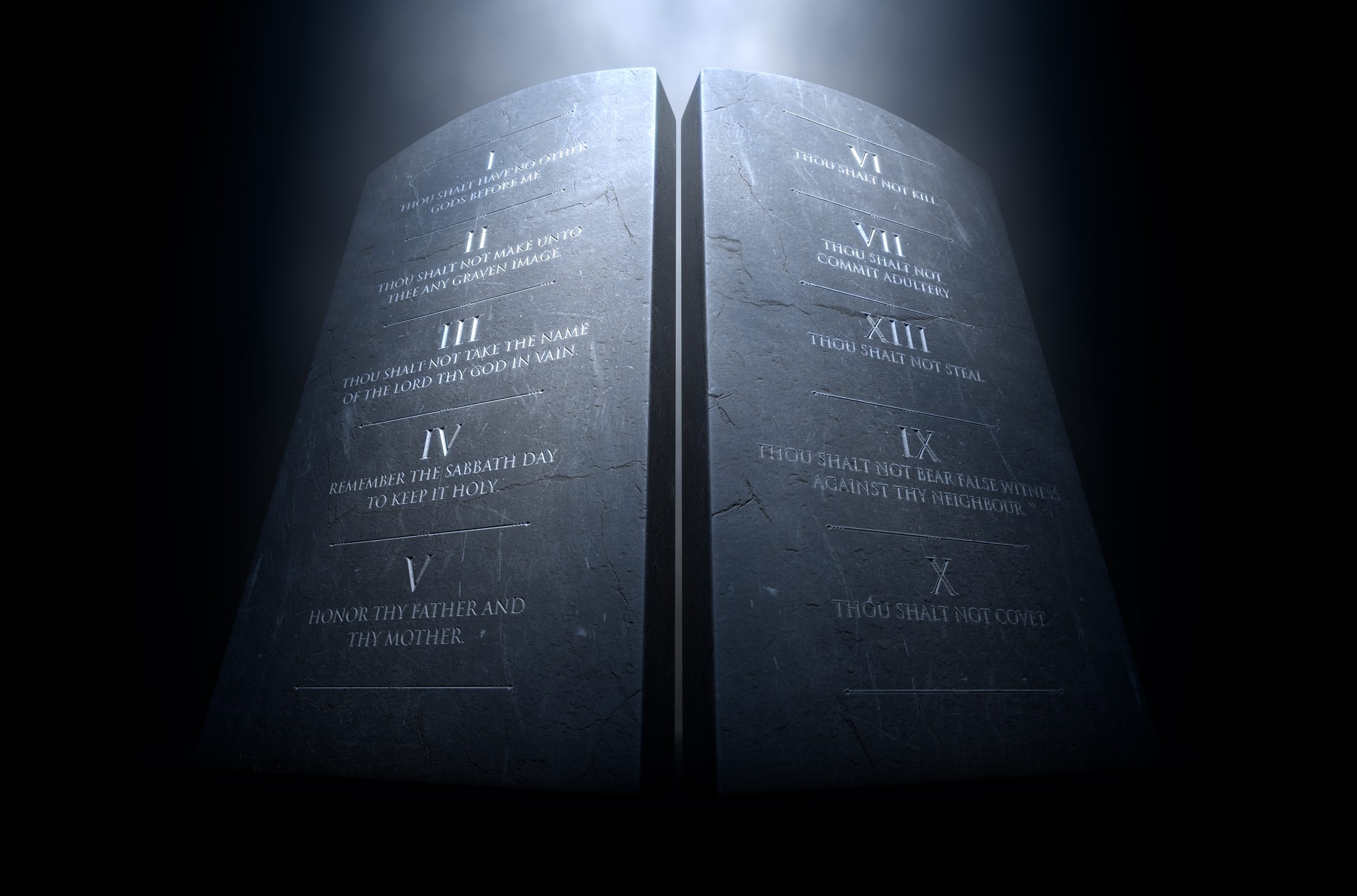 Ten Commandments Stones